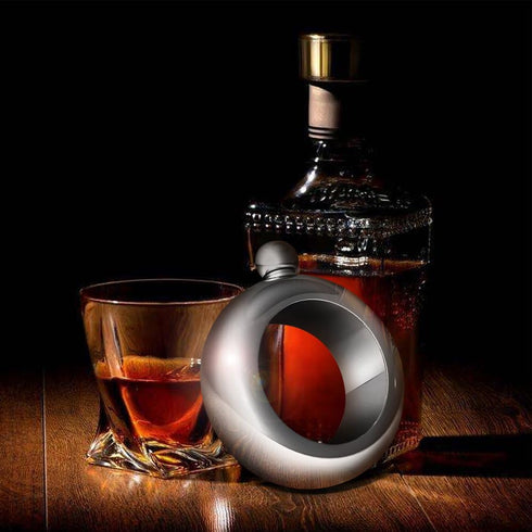 Liquor Flask for Women with Funnel - Stainless Steel Bangle Bracelet Hidden Flask Set 3.5OZ Wine Wrist Jewelry for Women Girls Men Party Hand size...