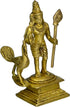 God Murugan Swami Miniature Brass Statue with Peacock, Handcrafted Decor Item for Home, Temple, Gifting & Car, 2.25 x 3 x 4.3 Inches...