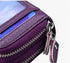 Women's RFID Blocking Leather Zipper Card Wallet Small Purse Credit Card Case Holder for Mother Day Gift (Purple)...