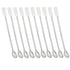 10 Pcs Stainless Steel Lab Spatula, 2 in 1 Lab Spoon Micro Scoop Laboratory Sampling Spoon, Mixing Spatula Combination Reagent Spoon Laboratory Su...