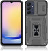for Samsung Galaxy A25 5G Case, Shockproof Phone Case & Sliding Camera Cover & Ring Holder Kickstand with Screen Protector for Samsung Galaxy A25 ...