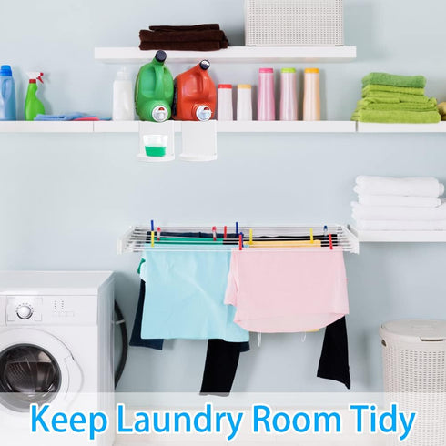 Laundry Detergent Holder 2 Pack - Detergent Cup Holder Tidy Soap Tray Dispenser Organizer Drip Fit Catcher for Fabric Softener Liquid Spigot Conta...