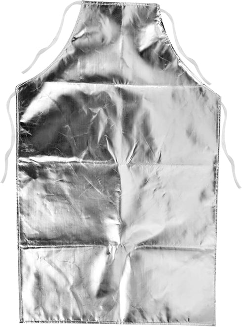 Health Gear Heat Resistant Apron, 1000 Degree Heat Resistant Apron Aluminum Foil Cooking Apron High Temperature Anti-splash Anti-scalding Working ...