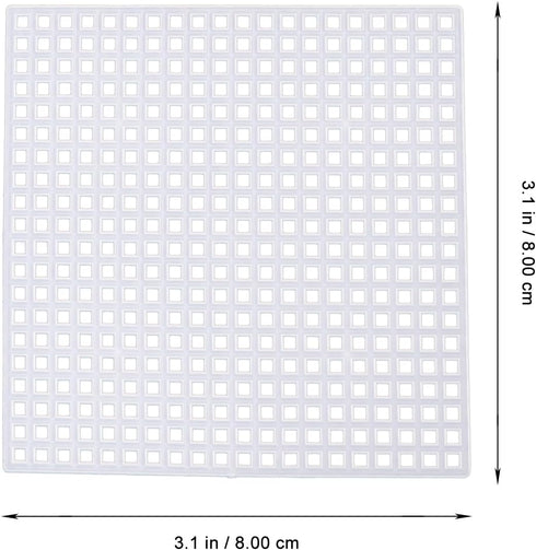 OHPHCALL 50 Pcs Plastic Canvas Canvas Panels DIY Plastic Canvas Hearts 3 inch Embroidery Blank Canvas Embroidery Fabric Plastic mesh Canvas Plasti...