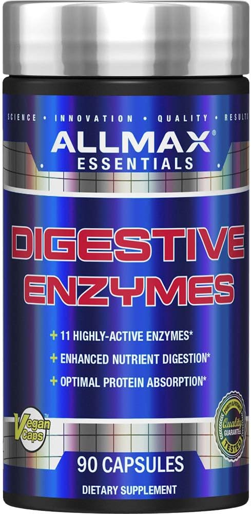 ALLMAX Nutrition Digestive Enzymes, 90 Capsule...