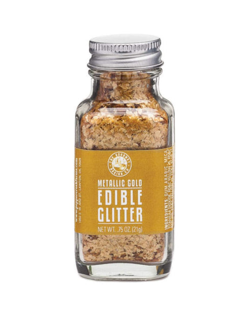 Pepper Creek Farms Metallic Edible Glitter, Gold, 1.10 Ounce...
