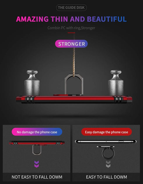 Military Grade Drop Impact for Motorola Moto Z4 Case,Moto Z4 Play Case 360 Metal Rotating Ring Kickstand Holder Magnetic Car Mount Armor Heavy Dut...