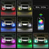 GrandviewTM 1-set 70MM Multi-Color RGB LED Halo Rings Light COB 72SMD Smart Phone iOS Android App Bluetooth Control Car Angel Eyes Circle Ring Hea...