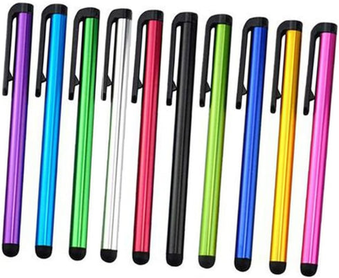 Pencils 20 pcs Pen Tip Capacitive Accessory Handwriting Touch Color Universal Pens Office Touchscreen Thin Writing Smartphone Stylus Metal Round T...