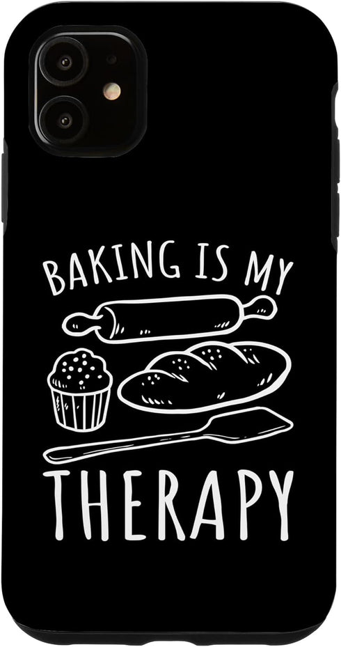 iPhone 11 Bread Baking - Funny Baking Is My Therapy Bread Maker Case...