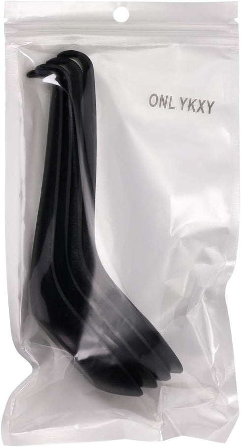 4 Pieces Black Soup Spoons, Japanese Spoons Soup, Plastic Soup Spoons, Rice Spoons, Chinese Wonton Soup Spoons...