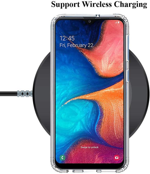 Unov Case Compatible with Galaxy A10e Galaxy A20e Case Clear with Design Soft TPU Shock Absorption Slim Embossed Pattern Protective 5.8 inch (Flow...