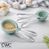 COOK WITH COLOR Measuring Cups Set and Measuring Spoon Set, Stainless Steel Handles, Nesting Kitchen Measuring Set, Liquid Measuring Cup Set, 12 P...