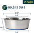 Our Pets Durapet Stainless Steel Bowl, 5 Cups, 6.9"X6.9"X2.5"...