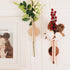 Wall-Mounted Flower Tube for Flower Display, Wall Metal Vase Decoration Holder(Adhesive Material Included) (Gold)...