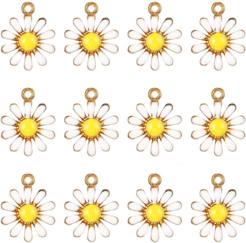 50pcs Gold Plated Cute Mini Charms Enamel Unicorn Pendants for DIY Jewelry Making Necklace Bracelet Earring Jewelry Findings Hypoallergenic Alloy...