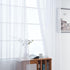 SpaceDresser Basic Rod Pocket Sheer Voile Window Curtain Panels White 2 Panels 52 Width 84 Inch Long for Kitchen Bedroom Children Living Room Yard...
