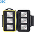 JJC MC-XQD6 Ruggard XQD Card Case, Shockproof XQD Case, Water-Resistant XQD Case Case, Rubber Sealed Ergonomic Locking Easy Carrying Memory Card C...