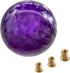 Purple Weighted Round Ball Shift Knob M12*1.25 Universal Marble Style Gear Shifter Knobs Fit for 5 6 Speed Manual Vehicles with Three Adapters M8*...