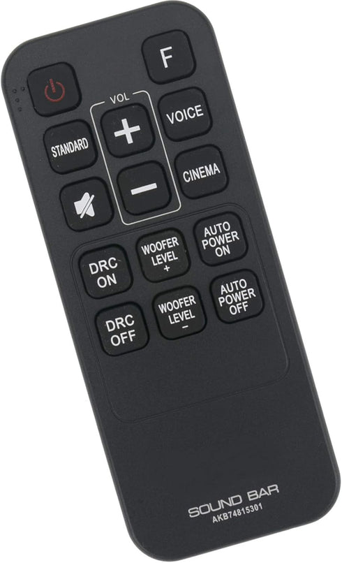 AKB74815301 Sub AKB74815311 Replacement Sound Bar Remote Control fit for LG Soundbar S45A1-D S55A3-D LAS485B LAS453B LAS454B SJ4Y SH3K SPH4B-W SH3...