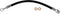 Dorman H620964 Brake Hydraulic Hose Compatible with Select Hyundai Models, Black, 1 Count (Pack of 1)...