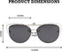 FEISEDY Polarized Cat Eye Clip On Sunglasses for Women Men, Rimless Flip Up Glasses Compatible for Prescription Eyewear B2670...