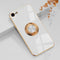 aowner for iPhone SE 3/SE 2/iPhone 8/7 Ring Holder Case Shiny Plating Rose Gold Edge with 360 Degree Rotation Kickstand for Women Girls Slim Soft ...