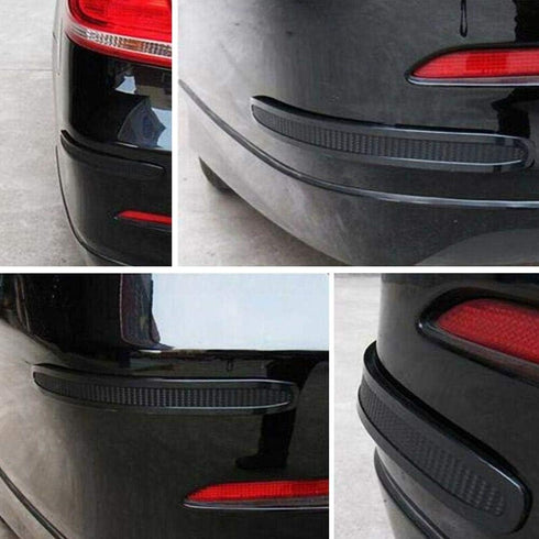 sundan 4pcs Black Anti-Collision Patch Bumper Guard Strip Anti-Scratch Bumper Protector Trim Universal for Cars SUV Pickup Truck...
