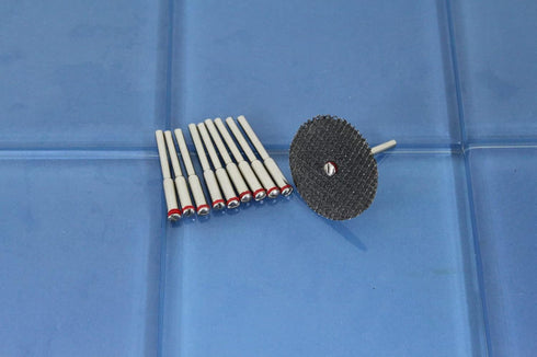 TMAX 10 pc 2 mm (5/64 Inch) Cut Off Wheel Screw Mandrel 1/8 Inch Shank Holder for Dremel Rotary Tools...