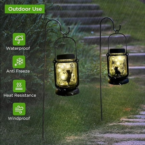 Cat Solar Garden Lights, Mothers Day Gift, Gift for Mother/Grandma/Women, Garden Gift, Yard Gift, lamp Decor, Patio Outdoor Porch Waterproof Solar...