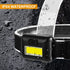 8 Pack Led Headlamp for Adults and Kids, 1.1oz/31g COB Flood Light Ultra Bright Head Lamp with 3 Modes 24 AAA Batteries, Waterproof Work Flashligh...