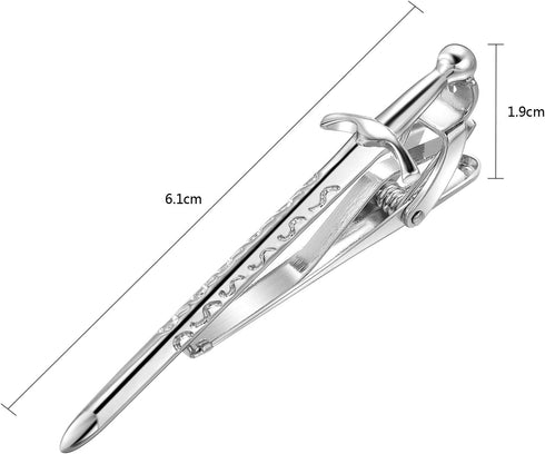 Yoursfs Personalised Novelty Tie Clips for Men Knife Sword Tie Bar Unique Cool Tie Pin for Men's Jewelry Gift...