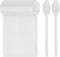 Cornucopia Brands Plastic Ice Cream Spoons Long-Handled (100-Pack); Bulk Clear Disposable Soda and Sundae Spoons w/Long Handles...