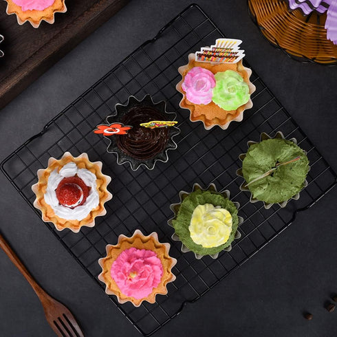 100 PCS Baking Cups Cupcake Liner Flared Brioche Standard Muffin Wrappers Greaseproof Coated Paper Cup for Wedding Birthday Holiday Party or Baby ...