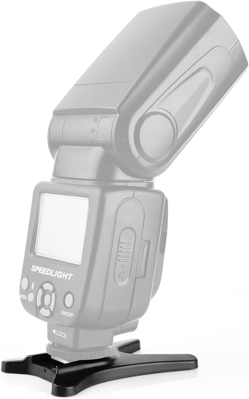 Anwenk Camera Flash Stand Flash Speedlight Hot Shoe Mount Stand with 1/4" Metal Tripod Thread for Flash Speedlight Speedlite (Hot Shoe Flash Stand...