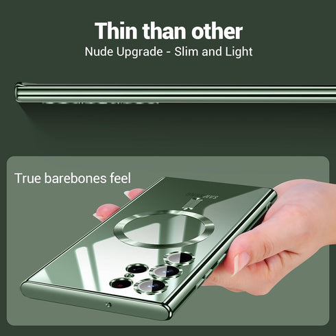 for Samsung Galaxy S24 Ultra Case?Only?.Magnetic Cover for S24 Ultra. Glossy Slim Thin Soft funda capa para for Galaxy S24 Ultra 6.8 inch.Compatib...