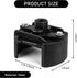 1 PC Car Oil Filter Wrench, 2.3"-3.1"/60-80mm Two-Jaw Positive and Negative U-shaped Adjustable Disassembly Tool, 1/2" Driver Toothed Anti-slip Oi...