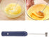 Handheld Milk Frother, Coffee Foam Maker USB Rechargeable Hand Drink Mixer 3 Speeds Electric Whisk Adjustable Hand Held Blender with 2 Heads for C...