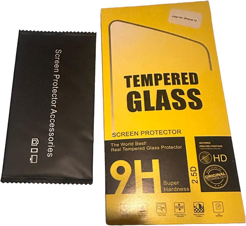 Screen protector for iPhone 14 HD tempered glass screen protector 9h hardness ultra clear screen protector...