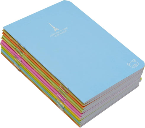 Yansanido 12 Pcs 4.9 Inch x 3.5 Inch Pocket Notebook 24 Sheets (48 Pages) 7mm College Ruled Portable Steno Notebooks Mini Notepads (12)...