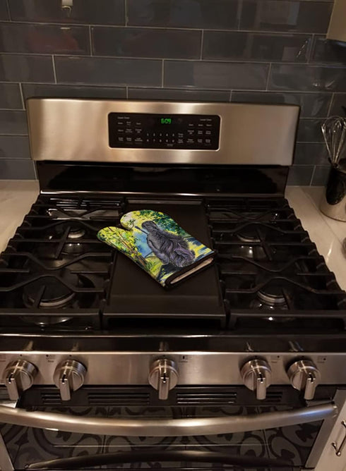 Caroline's Treasures SS8181OVMT Afghan Hound Oven Mitt Heat Resistant Thick Oven Mitt for Hot Pans and Oven, Kitchen Mitt Protect Hands, Cooking B...