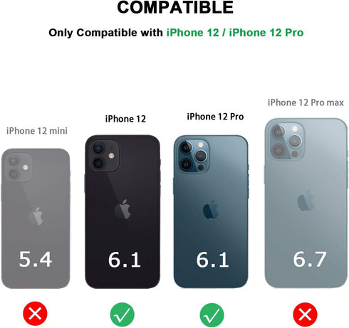 TENDLIN Compatible with iPhone 12 / iPhone 12 Pro Case Wood Grain with Carbon Fiber Texture Design Leather Hybrid Case Black...