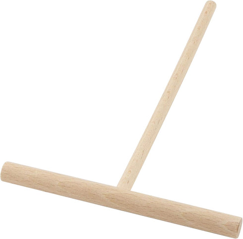 Beechwood Crepe & Pancake Batter Spreader - Wooden T-Shape Scraper Stick for Griddle - Kitchen Tools & Essentials for Flat Tortilla Shells, Roti, ...
