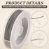 BENECREAT 300-Feet 7-Strand Beading Wire, 0.018inch/ 0.46mm Tiger Tail Bead Stringing Wire for Jewelry Making Threading Necklace Bracelet Crafts...