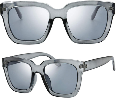 The Fresh Flat Lens Retro Oversized Square Sunglasses for Women...