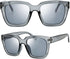 The Fresh Flat Lens Retro Oversized Square Sunglasses for Women...