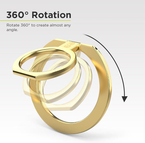 PureGear Magnetic Phone Grip, Magnetic Phone Ring Stand, Magnetic Phone Ring Holder for MagSafe iPhone 14, 14 Plus, 14 Pro Max, 13, 13 Pro, 13 Min...