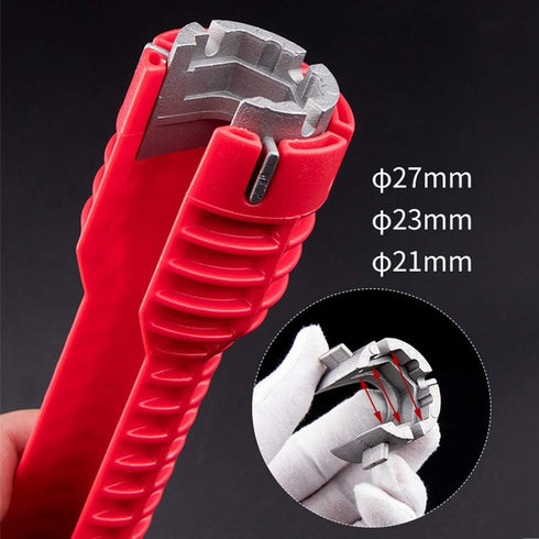 8-in-1 Faucet and Sink Installer, Multi-purpose Wrench Plumbing Tool, Sink Wrench for Toilet Bowl/Sink/Bathroom/Kitchen Plumbing and More Repair H...