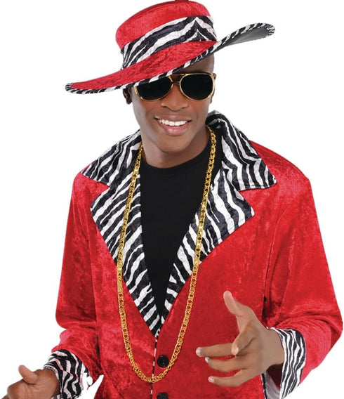 Amscan Large Gold Chain Necklace - 39", 1 Pc - Premium Gold-Plated Look & Lightweight Plastic - Bold & Dazzling - Perfect Statement Piece for Ever...