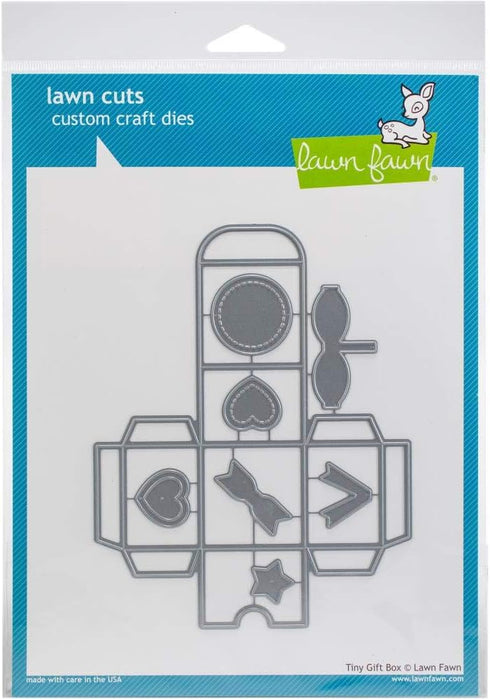 LAWN FAWN Lawn Cuts Custom Craft Die-Tiny Gift Box, White...